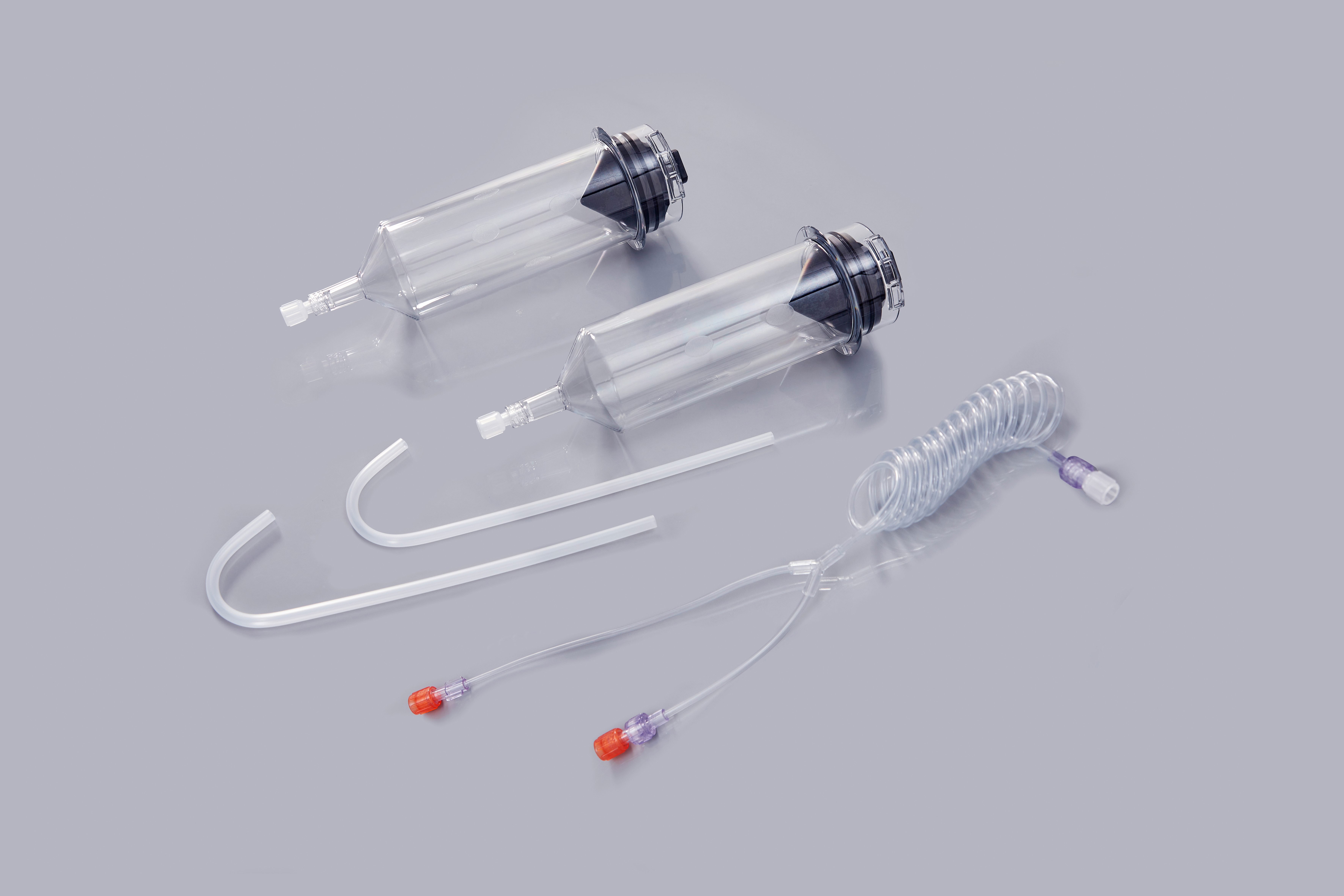 Disposable Dual head High Pressure Syringe 200ml/200ml SSN102